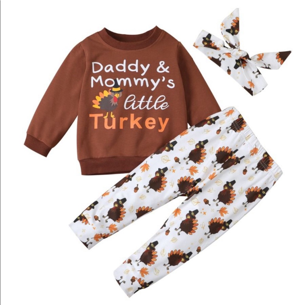 Girls/boys infant thanksgiving set